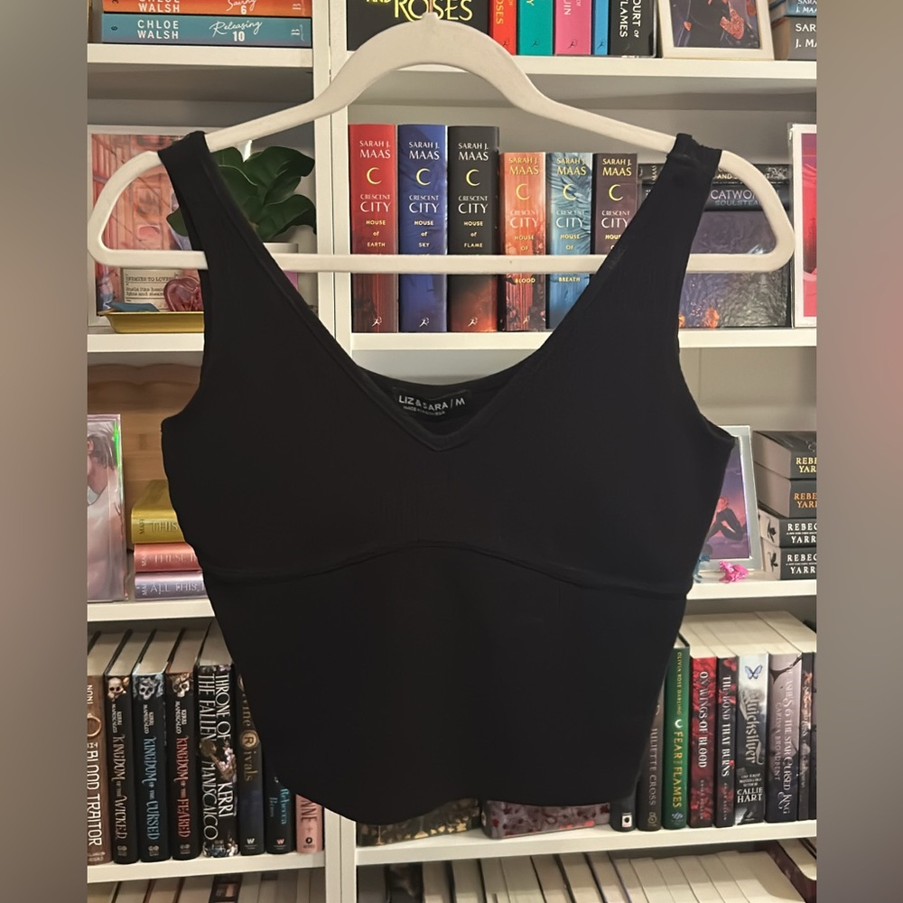 Elegant Black V-Neck Tank Top